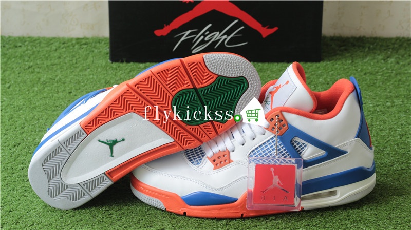 Authentic Air Jordan 4 Retro Game Royal Orange Authentic Air Jordan 4 Retro Game Royal Orange